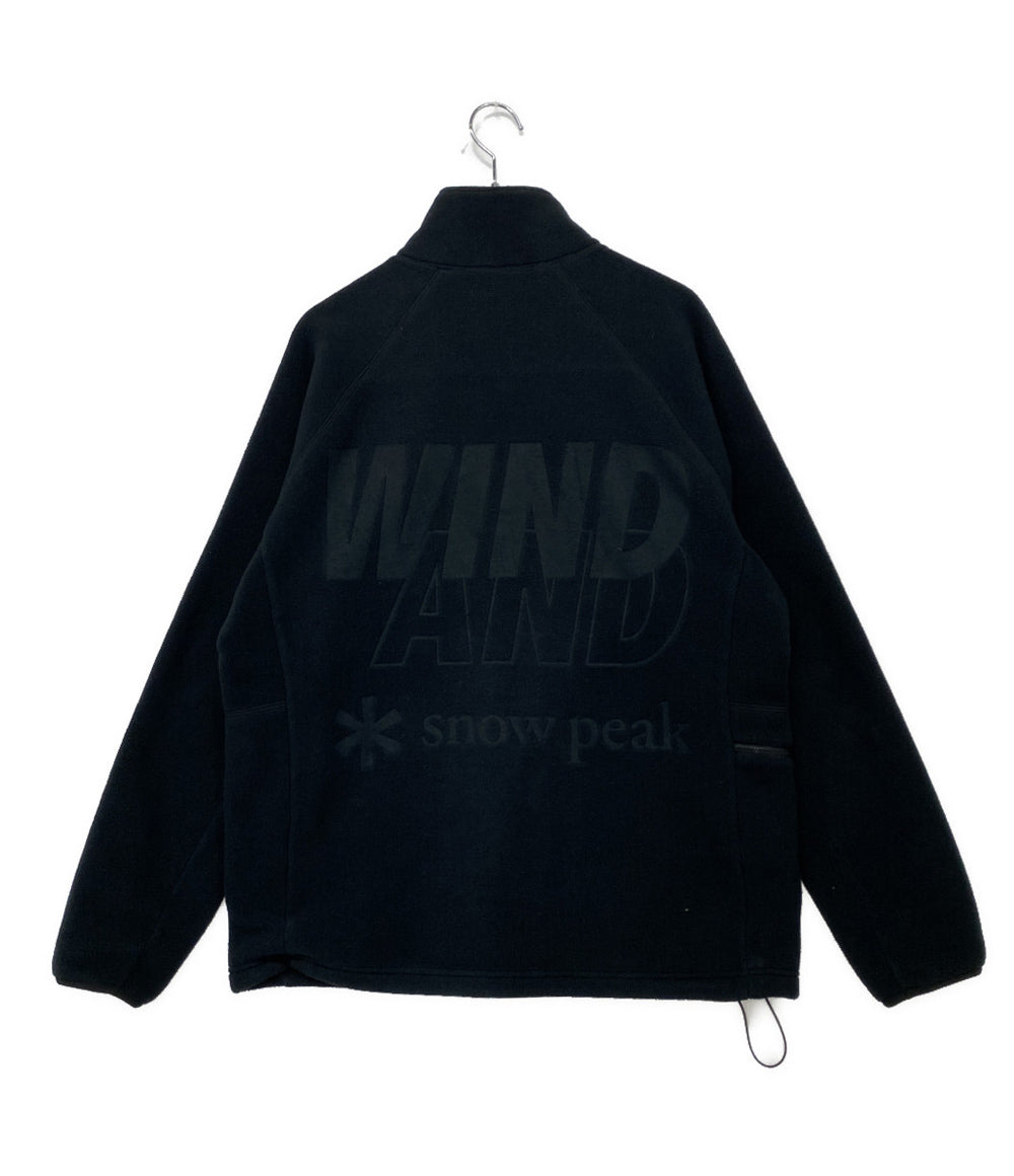 SNOW PEAK×WIND AND SEA スノーピーク ウィンダンシー フリースジャケット ブラック メンズ SIZE M