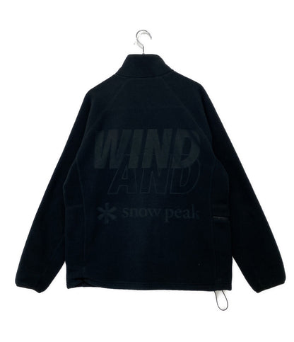 SNOW PEAK×WIND AND SEA スノーピーク ウィンダンシー フリースジャケット ブラック メンズ SIZE M