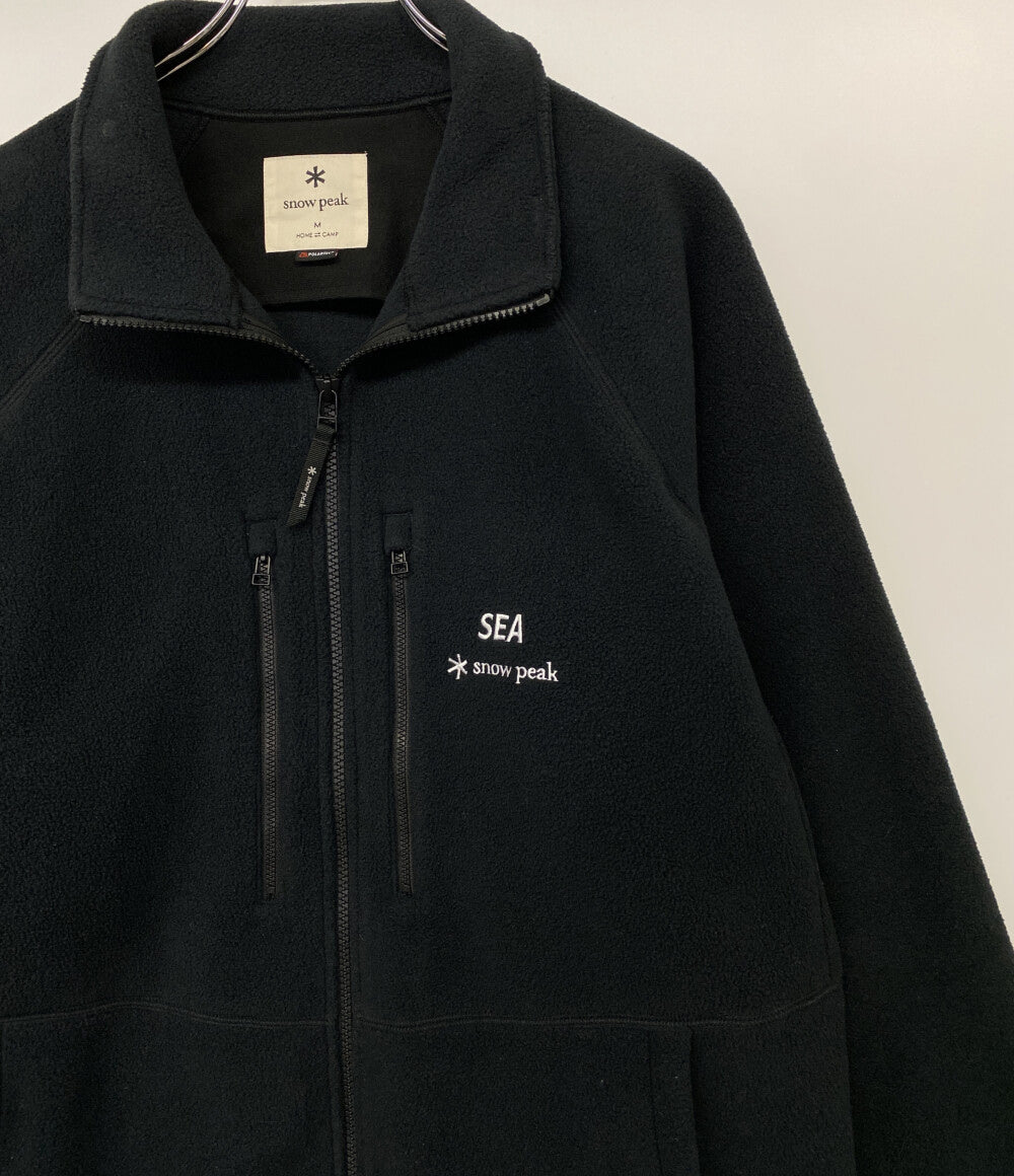 SNOW PEAK×WIND AND SEA スノーピーク ウィンダンシー フリースジャケット ブラック メンズ SIZE M