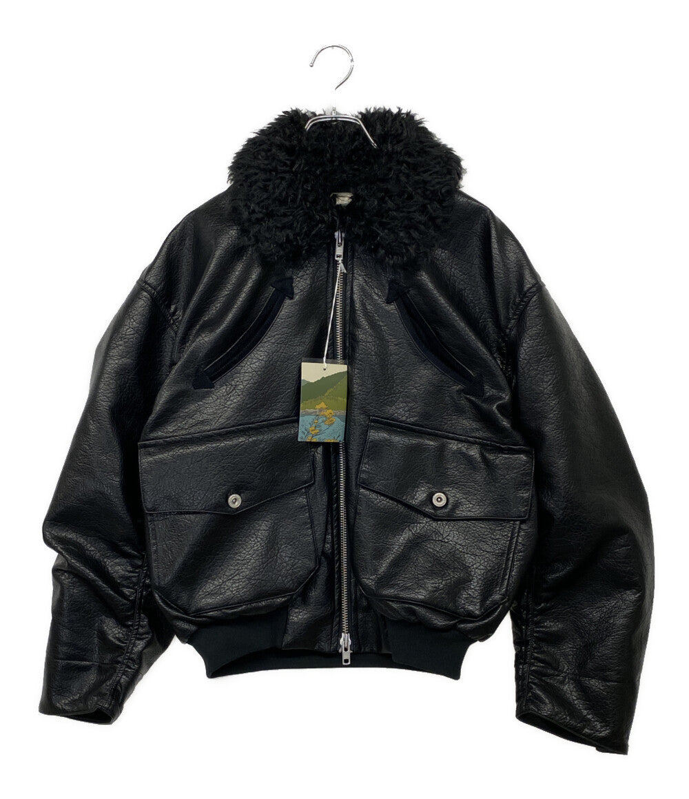美品 b.ballsy ボールジーブラザーズ ジャケット Western faux leather work jacket メンズ SIZE M