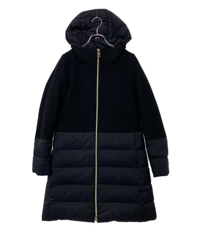 HERNO ダウン切替コート フーディ PI0848D-39601-9300 レディース SIZE 40 ヘルノ