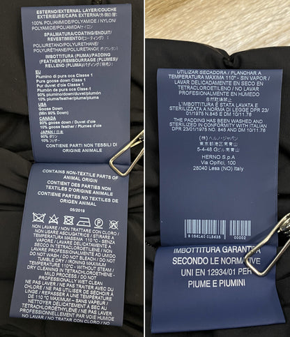 HERNO ダウン切替コート フーディ PI0848D-39601-9300 レディース SIZE 40 ヘルノ