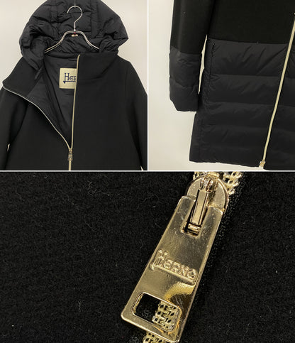HERNO ダウン切替コート フーディ PI0848D-39601-9300 レディース SIZE 40 ヘルノ