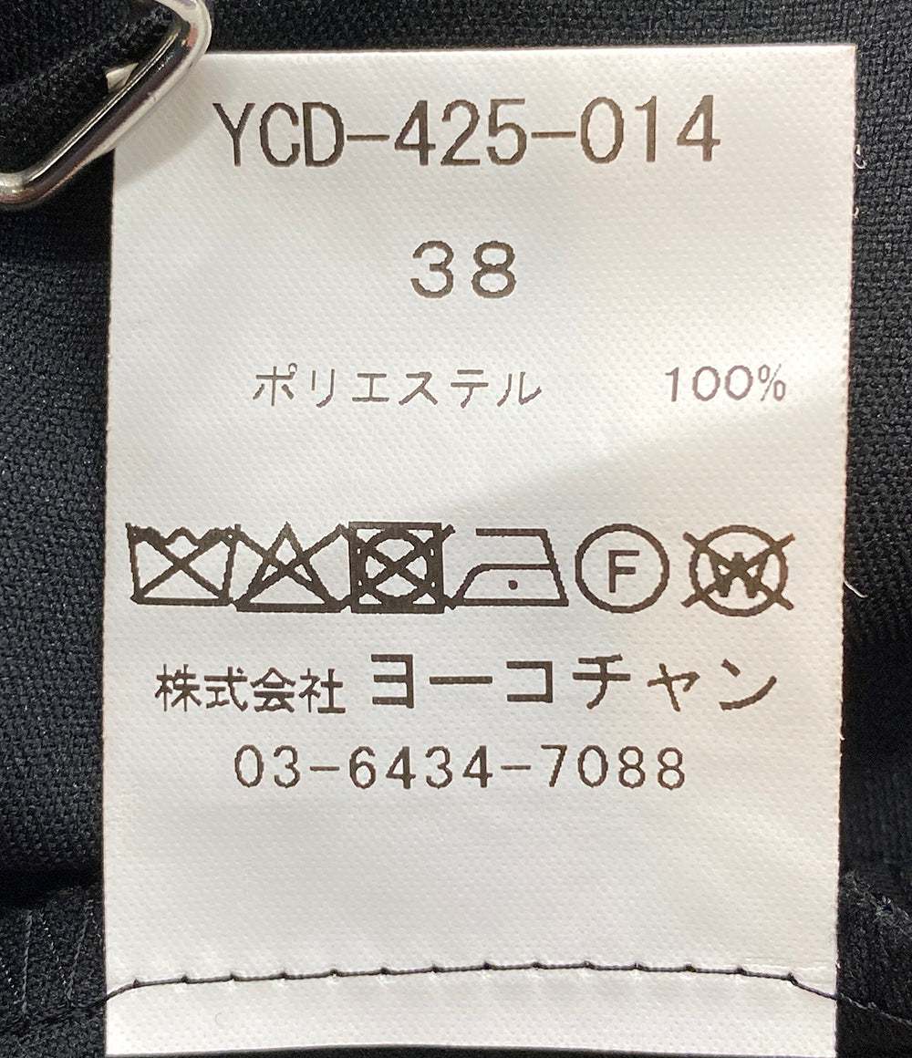 YOKO CHAN 半袖ワンピース ギャザースリーブレイヤードミディドレス YCD-425-014 レディース SIZE 38 ヨーコチャン