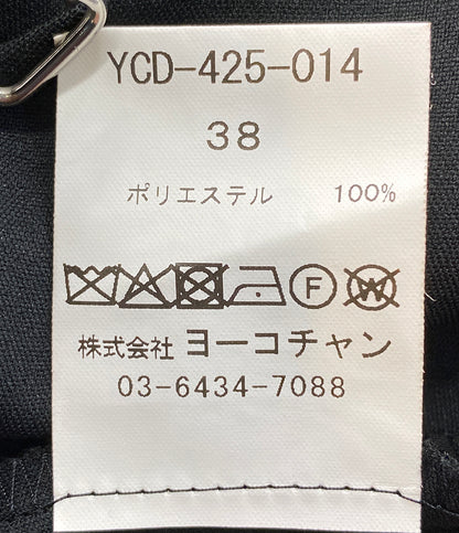 YOKO CHAN 半袖ワンピース ギャザースリーブレイヤードミディドレス YCD-425-014 レディース SIZE 38 ヨーコチャン