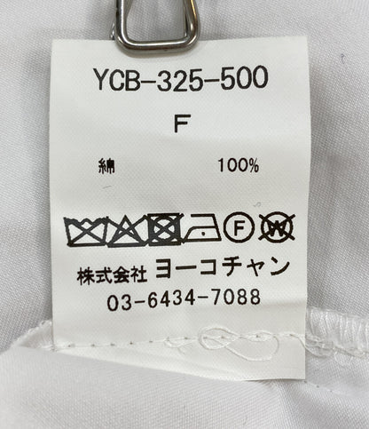 YOKO CHAN ブラウス YCB-325-500 ラッフル ホワイト レディース SIZE F ヨーコチャン