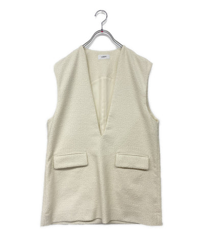 美品 LOEFF ロエフ ミニループベスト レディース SIZE -