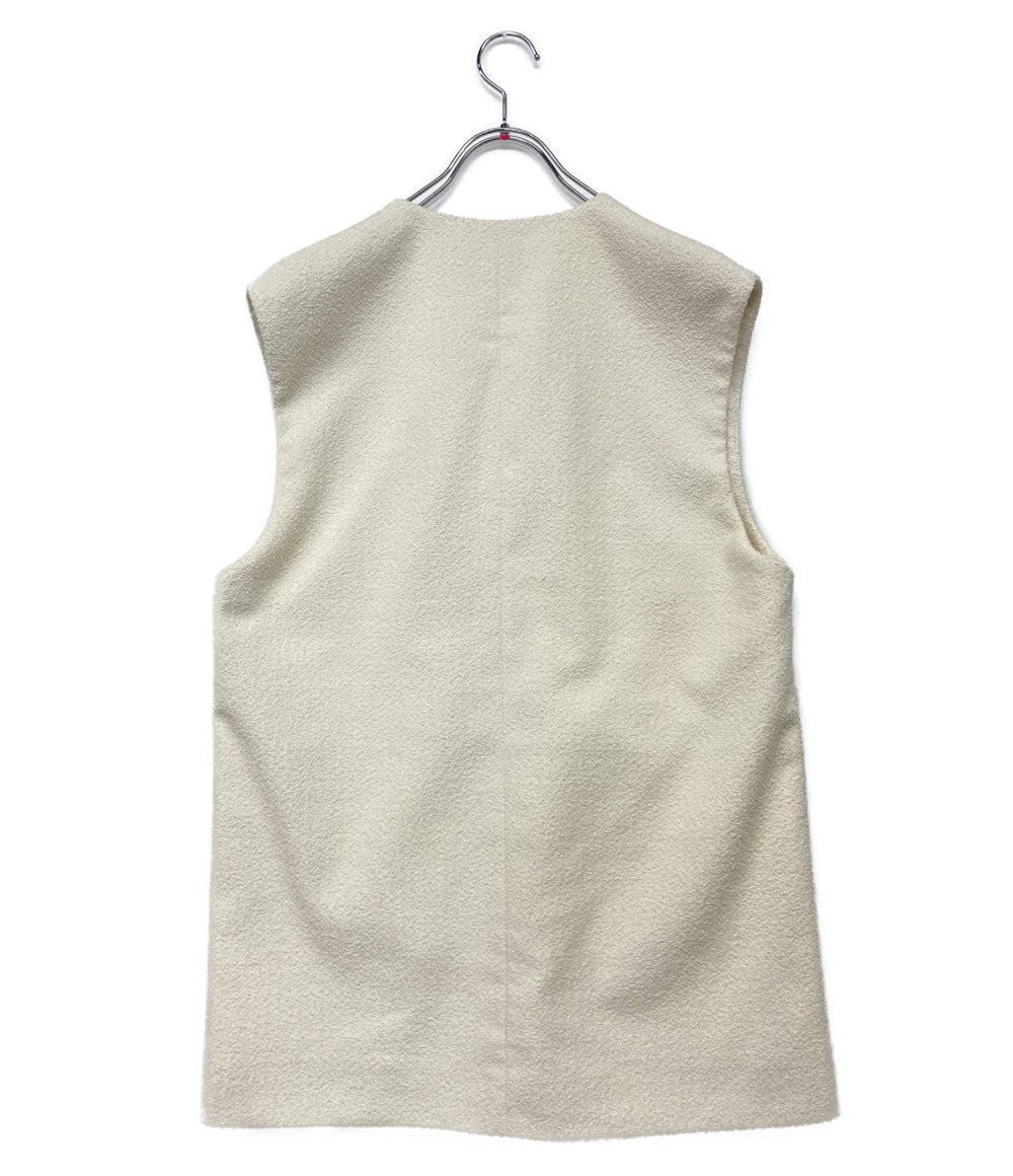 美品 LOEFF ロエフ ミニループベスト レディース SIZE -