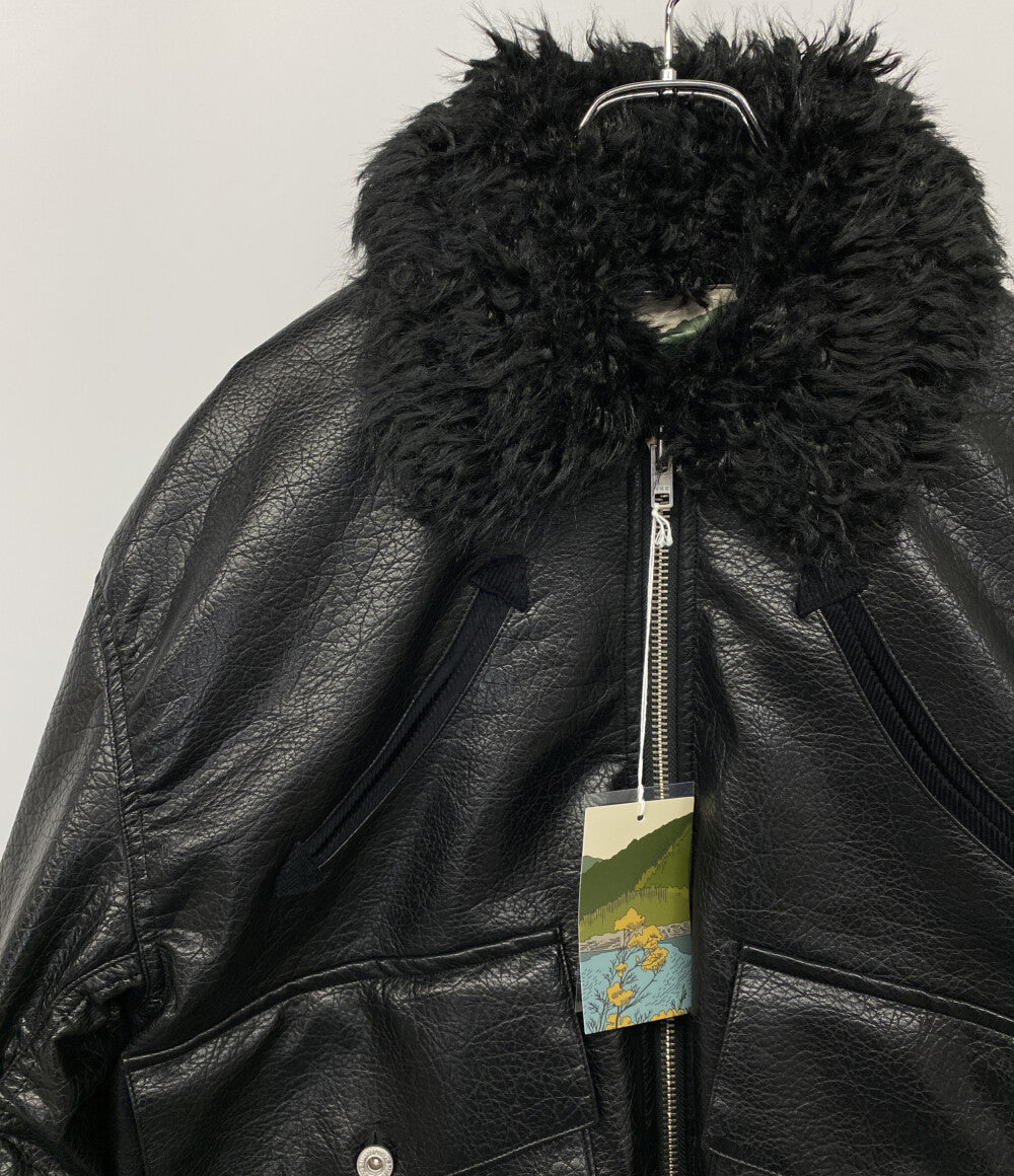美品 B.BALLSY ボールジーブラザーズ ジャケット Western faux leather work jacket メンズ SIZE M