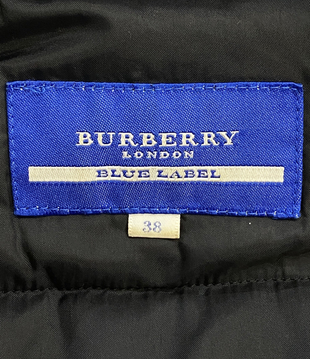 BURBERRY BLUE LABEL 中綿ジャケット ブラック レディース SIZE 38 バーバリーブルーレーベル