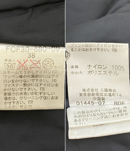 BURBERRY BLUE LABEL 中綿ジャケット ブラック レディース SIZE 38 バーバリーブルーレーベル