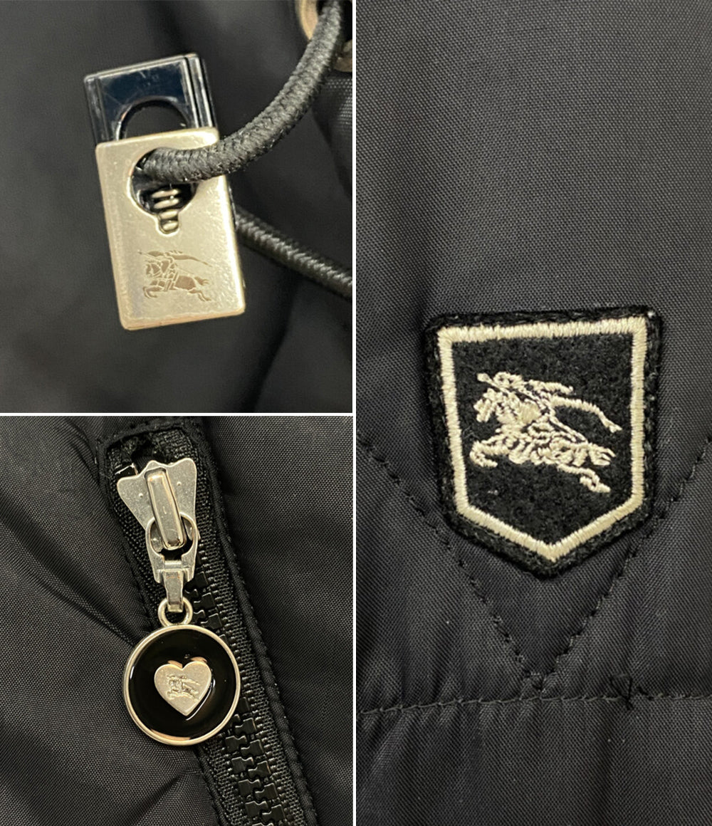 BURBERRY BLUE LABEL 中綿ジャケット ブラック レディース SIZE 38 バーバリーブルーレーベル