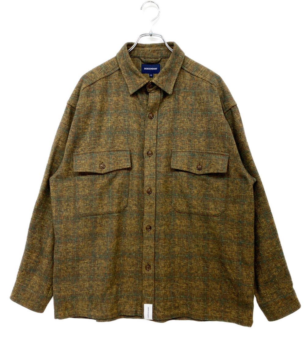 DESCENDANT 長袖シャツ ブラウン系 メンズ SIZE 2 ディセンダント