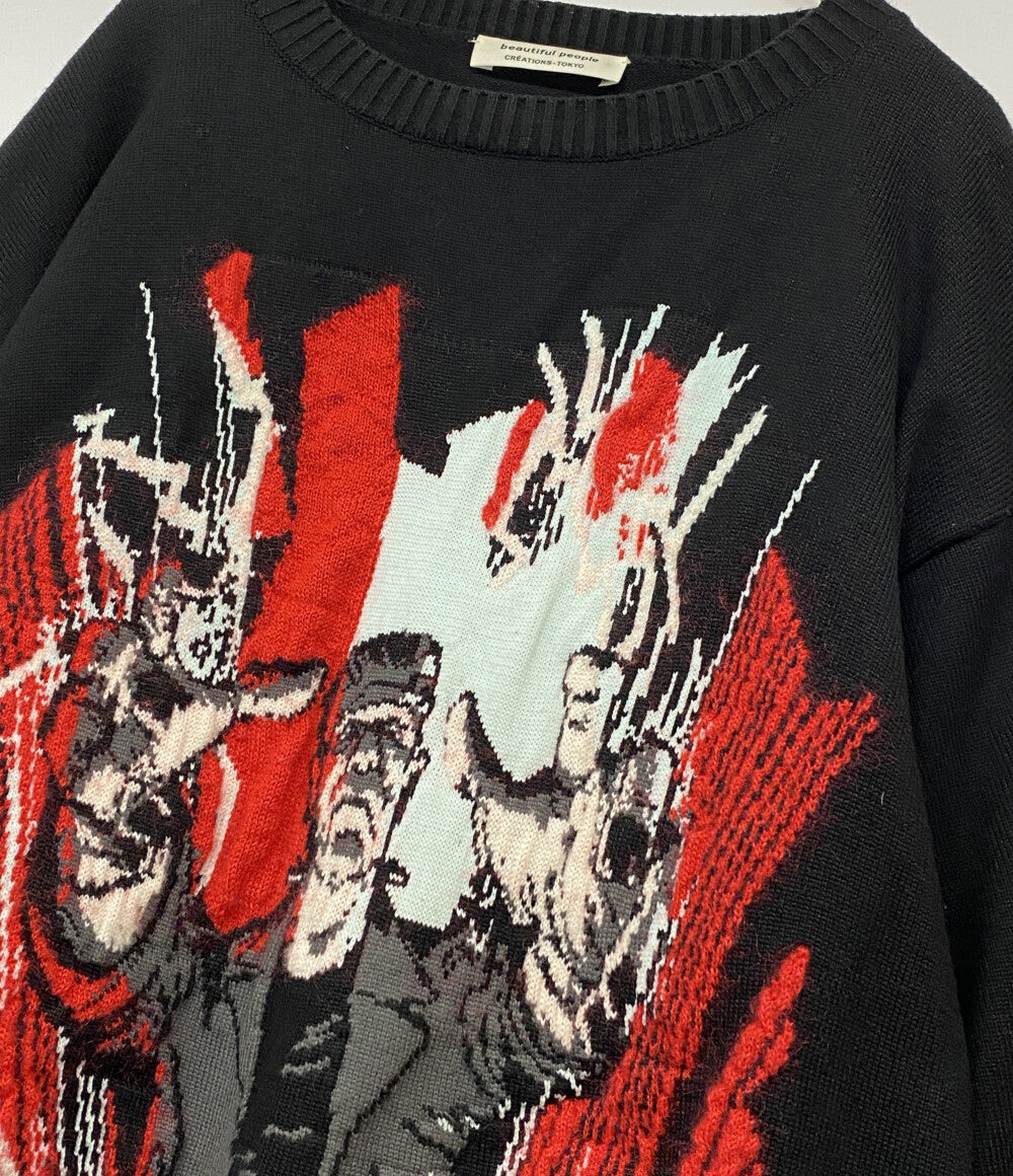 beautiful people ニット FRANKENSTEIN knitted pullover 1535210010 メンズ SIZE 42 ビューティフルピープル