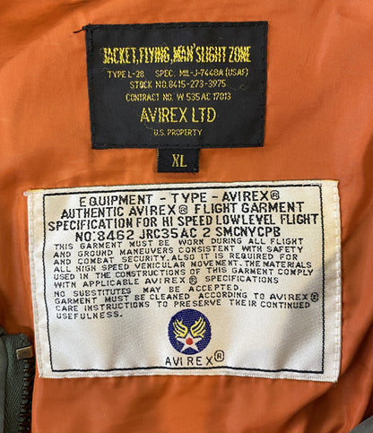 AVIREX ジャケット L-2B ワッペン メンズ SIZE XL アヴィレックス