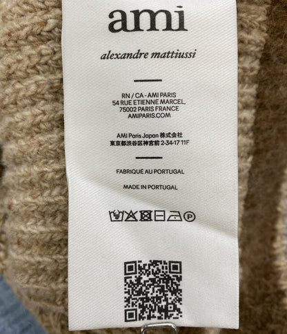 美品 AMI Alexandre Mattiussi アミ アレクサンドル マテュッシ カレッジリブニット レディース SIZE L