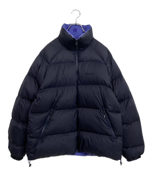 MARMOT ダウンジャケット パープル×ネイビー リバーシブル MTFW25MDW320GR メンズ SIZE M マーモット