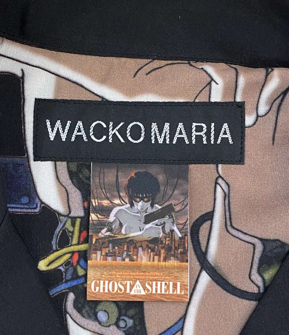 美品 WACKO MARIA 半袖シャツ 攻殻機動隊 ブラック GITS-WM-HI03-SP メンズ SIZE M ワコマリア