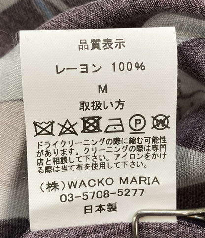 美品 WACKO MARIA 半袖シャツ 攻殻機動隊 ブラック GITS-WM-HI03-SP メンズ SIZE M ワコマリア