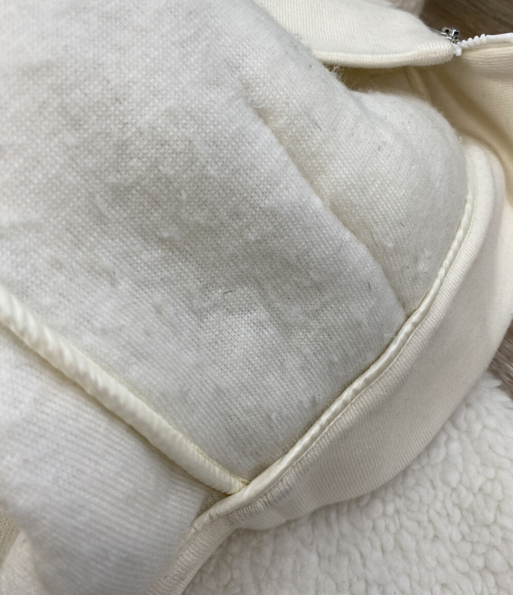 MONCLER テディフリース フルジップ パーカー MCL8G0003289A5V レディース SIZE L モンクレール