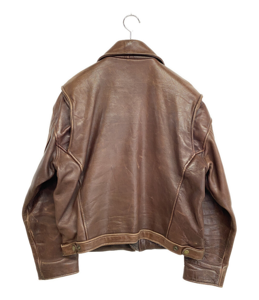 FREEDOM LEATHER フリーダムレザー ライダースジャケット ブラウン FREEDOM LEATHER フリーダムレザー ライダースジャケット ブラウン