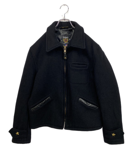 SCHOTT CPOジャケット 7176 ブラック メンズ SIZE 38 ショット