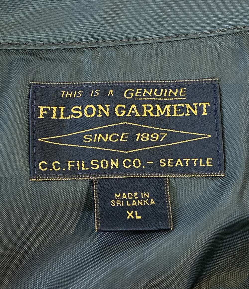 FILSON 長袖シャツ 8049-44-10013 カーキ レッド チェック ウール100 メンズ SIZE XL フィルソン