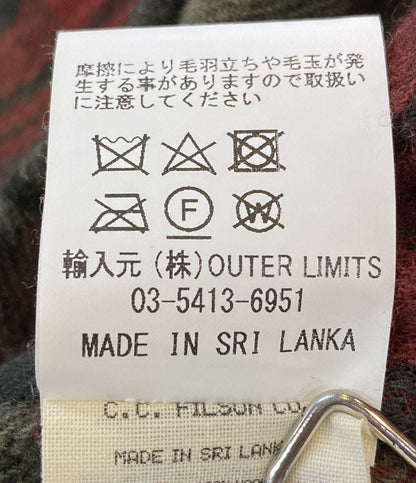 FILSON 長袖シャツ 8049-44-10013 カーキ レッド チェック ウール100 メンズ SIZE XL フィルソン