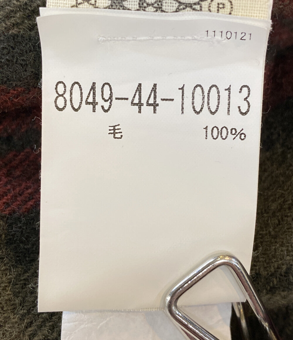 FILSON 長袖シャツ 8049-44-10013 カーキ レッド チェック ウール100 メンズ SIZE XL フィルソン