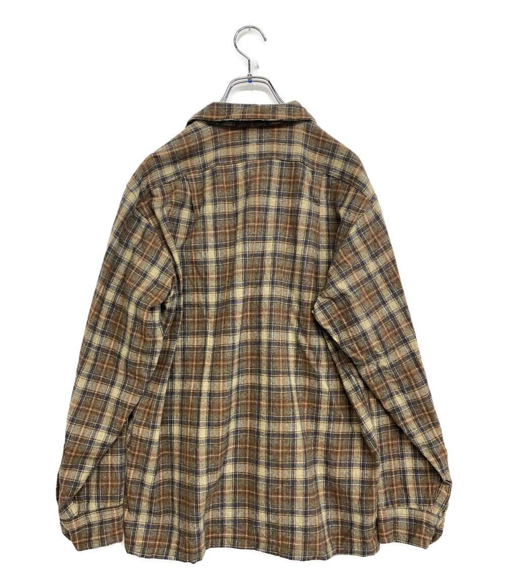 PENDLETON 長袖シャツ チェック ウール 古着 メンズ SIZE L ペンドルトン
