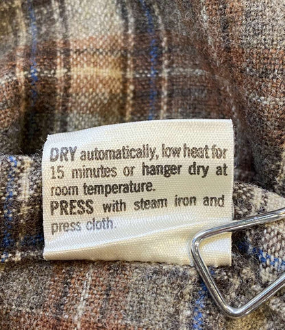 PENDLETON 長袖シャツ チェック ウール 古着 メンズ SIZE L ペンドルトン
