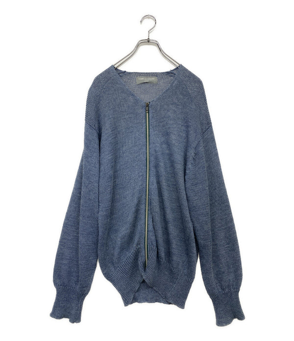 COMME des GARCONS HOMME ジップアップカーディガン リネン100 HN