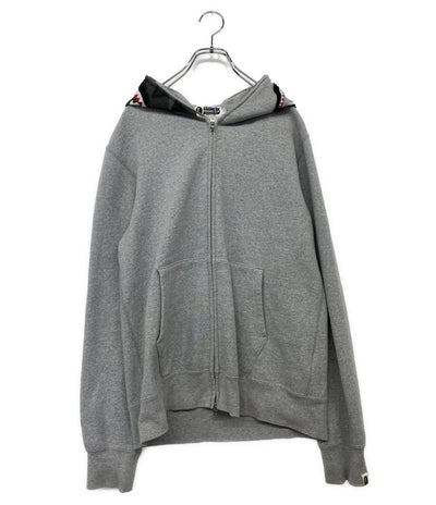 A BATHING APE パーカー 001ZPF01008X グレー メンズ SIZE L アベイシングエイプ