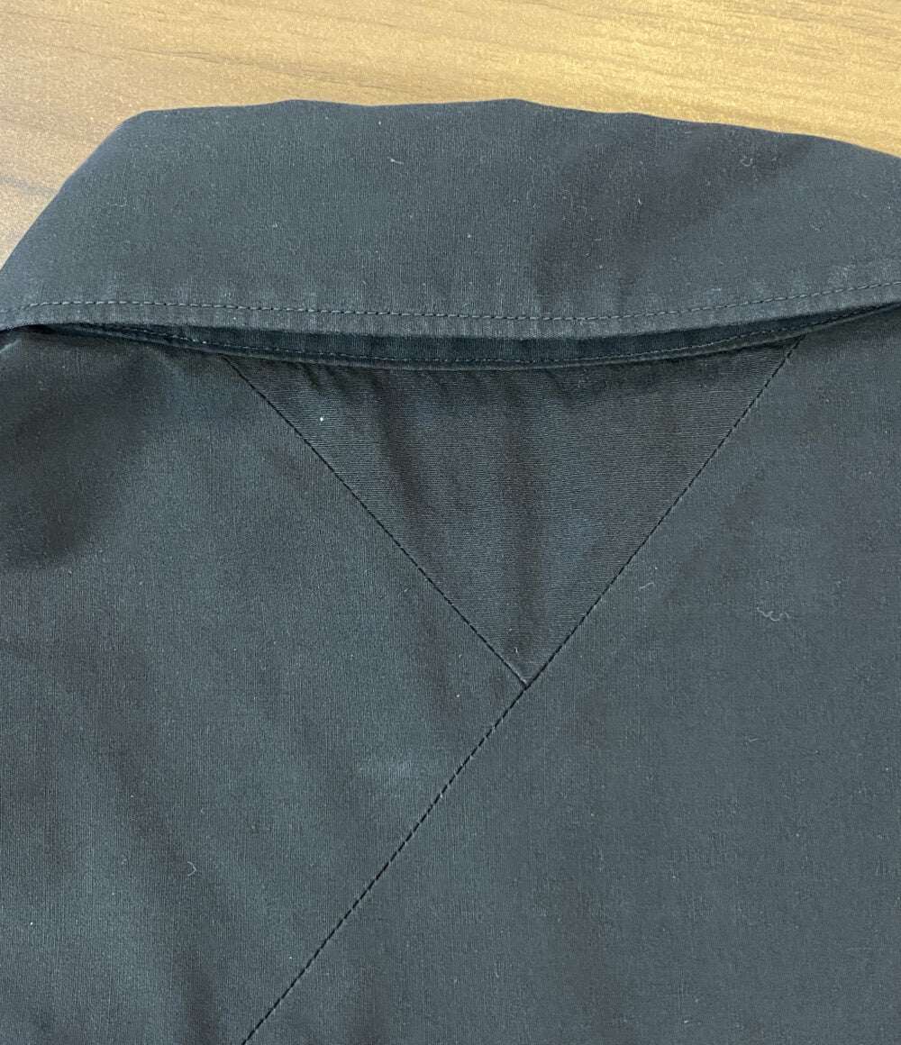 white mountaineering コットンシャツ長袖ワンピース ブラック 22AW WL2273101 レディース SIZE S ホワイトマウンテニアリング