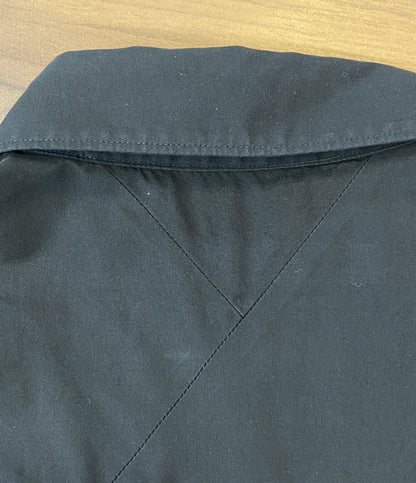 white mountaineering コットンシャツ長袖ワンピース ブラック 22AW WL2273101 レディース SIZE S ホワイトマウンテニアリング