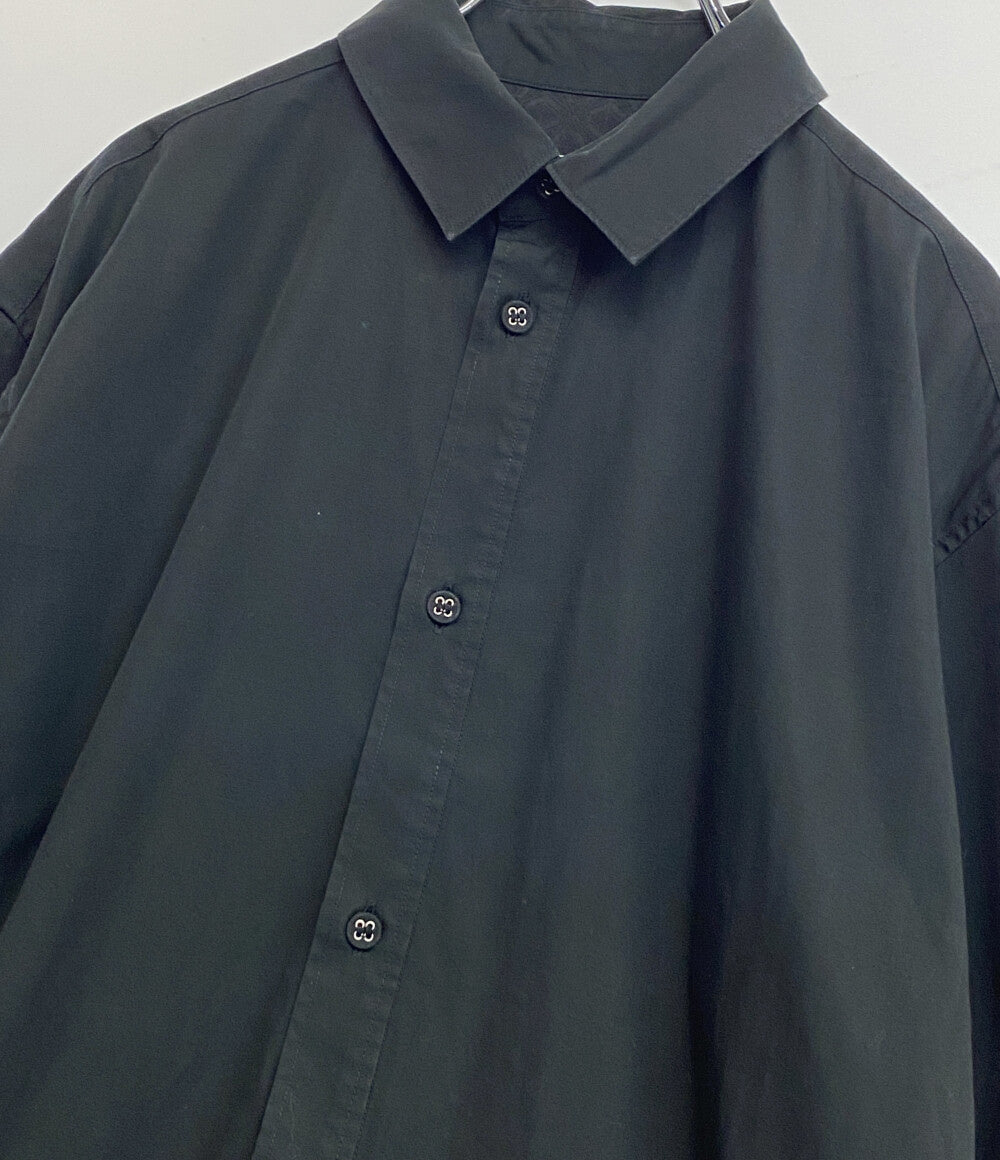 white mountaineering コットンシャツ長袖ワンピース ブラック 22AW WL2273101 レディース SIZE S ホワイトマウンテニアリング
