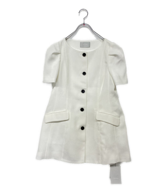 美品 CELFORD からみ織ペプラムジャケット 26SS CWFJ262029 レディース SIZE 38 セルフォード
