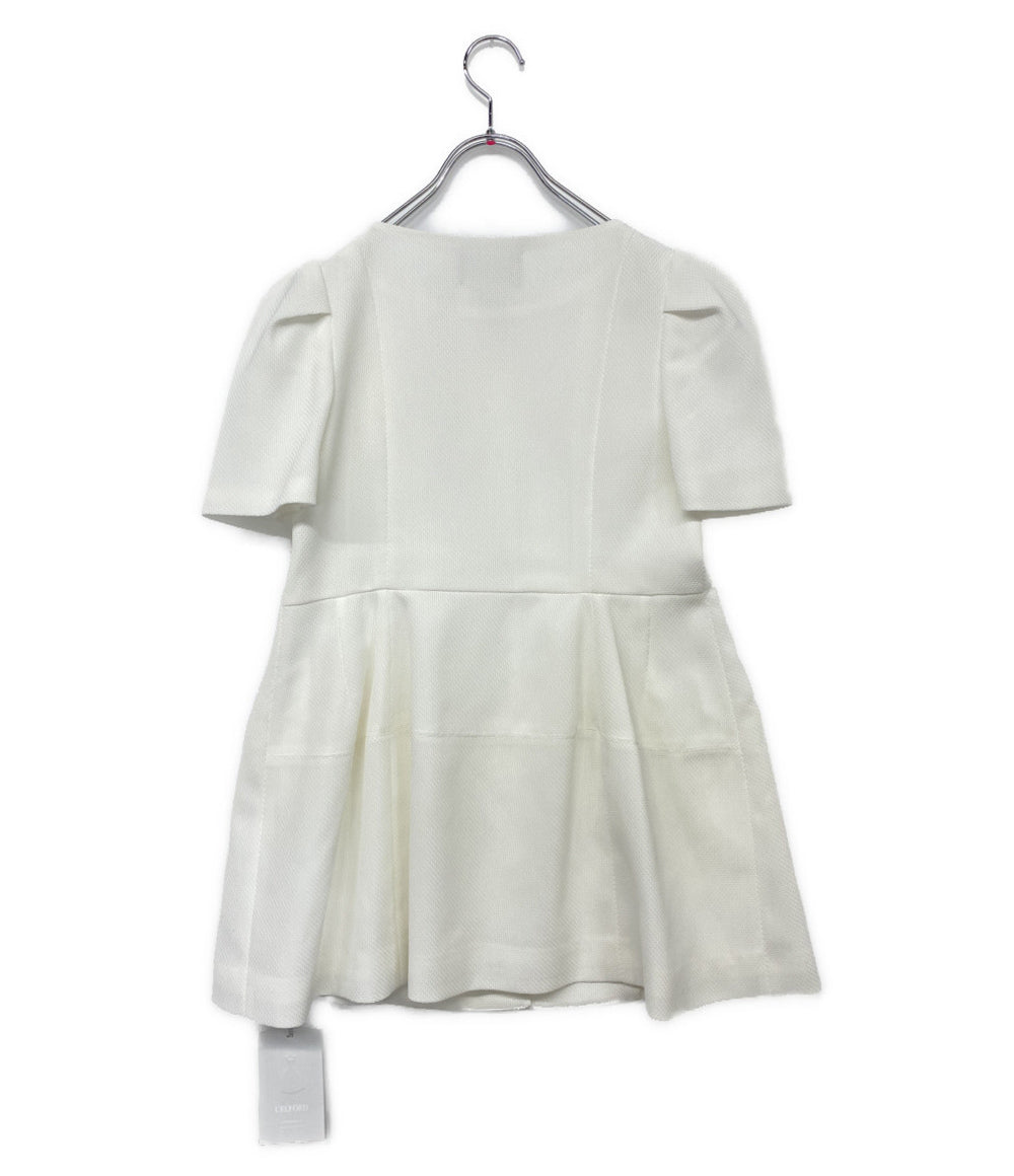 美品 CELFORD からみ織ペプラムジャケット 26SS CWFJ262029 レディース SIZE 38 セルフォード