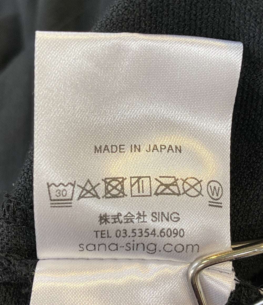 Adam et Rope ホルターネックドレス sana 別注 satp-0525 ブラック レディース SIZE F アダムエロペ