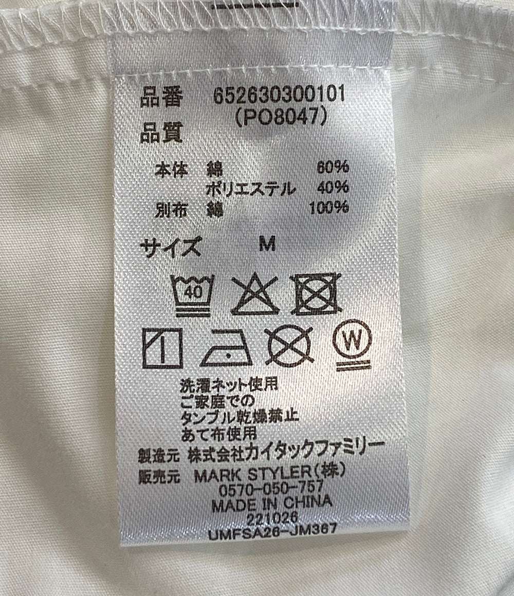 美品 TONAL× polo BCS トーナル POLO BCSコラボ ピンタックシャツ七分袖ワンピース レディース SIZE M