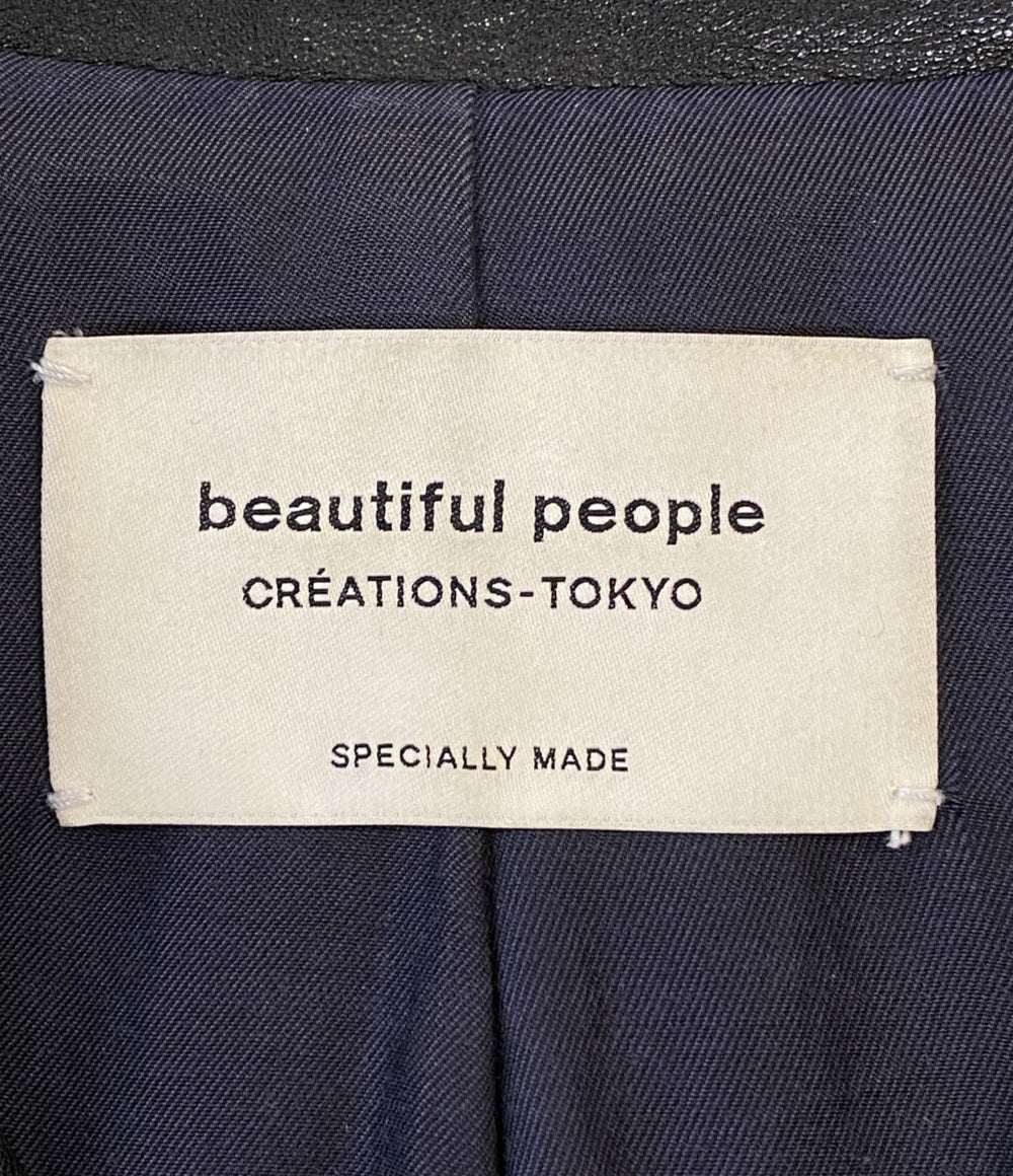 beautiful people ダブルライダースジャケット レディース SIZE 140 ビューティフルピープル