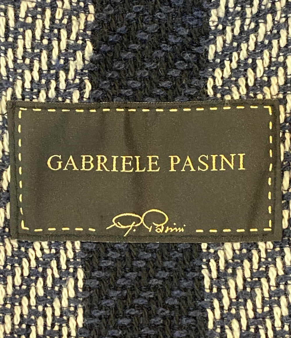 GABRIELE PASINI テーラードジャケット コットン ボーダー メンズ SIZE 42 ガブリエレパジーニ