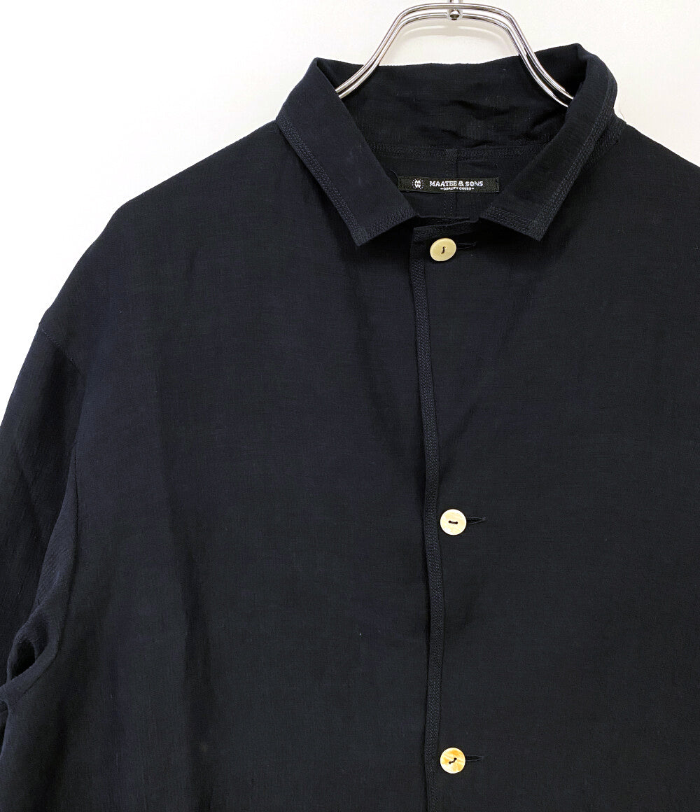 MAATEE＆SONS マーティーアンドサンズ シャツジャケット MT4103 0008A 二重織 メンズ SIZE 4