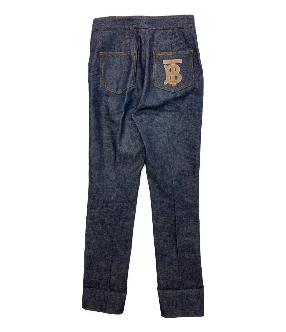 BURBERRY デニムパンツ TBロゴ ノンウォッシュインディゴ レディース SIZE W25 バーバリー