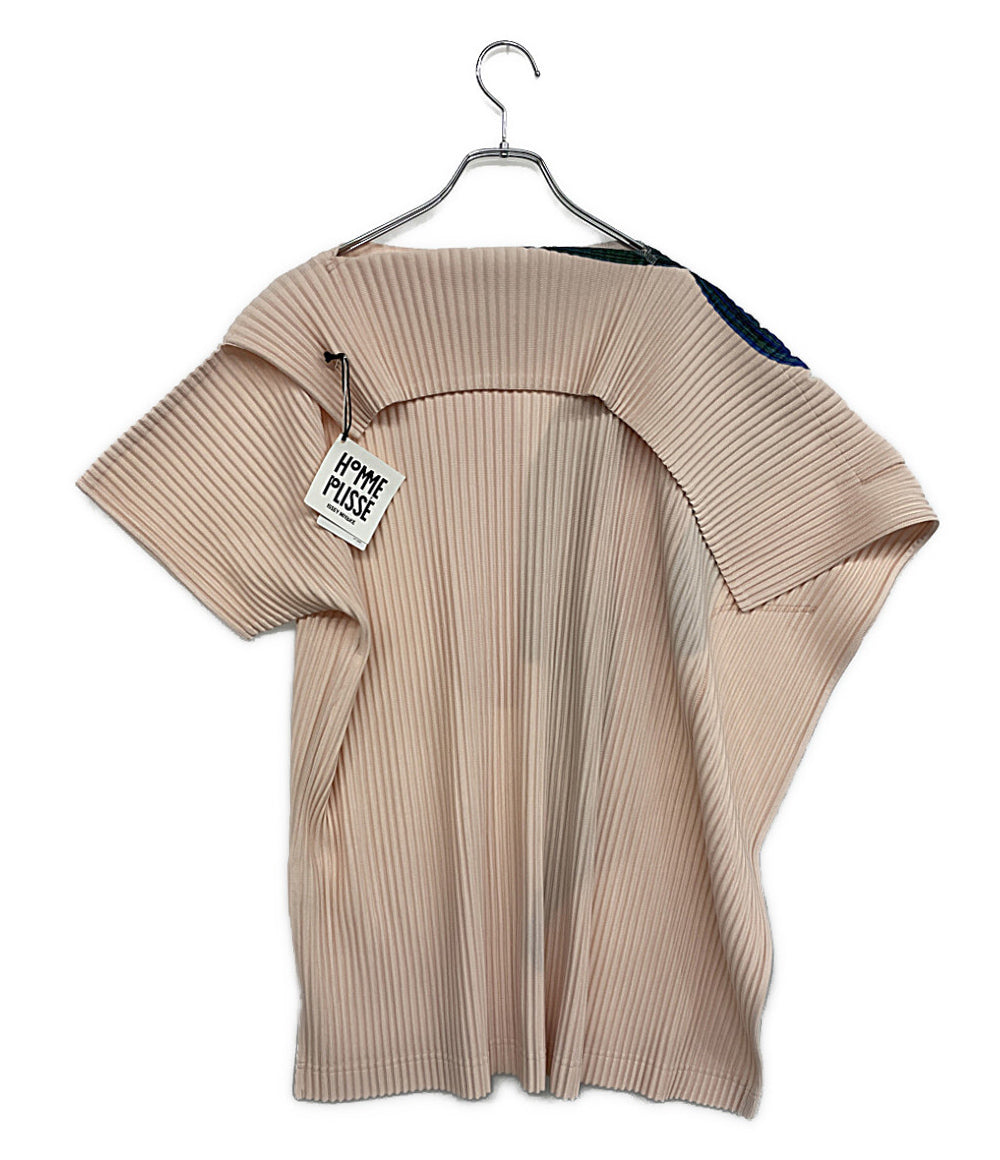 美品 HOMME PLISSE ISSEY MIYAKE 半袖シャツ ronan bouroullec HP43JK903 メンズ SIZE 2 オム プリッセ イッセイミヤケ