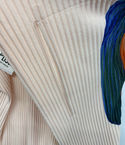 美品 HOMME PLISSE ISSEY MIYAKE 半袖シャツ ronan bouroullec HP43JK903 メンズ SIZE 2 オム プリッセ イッセイミヤケ