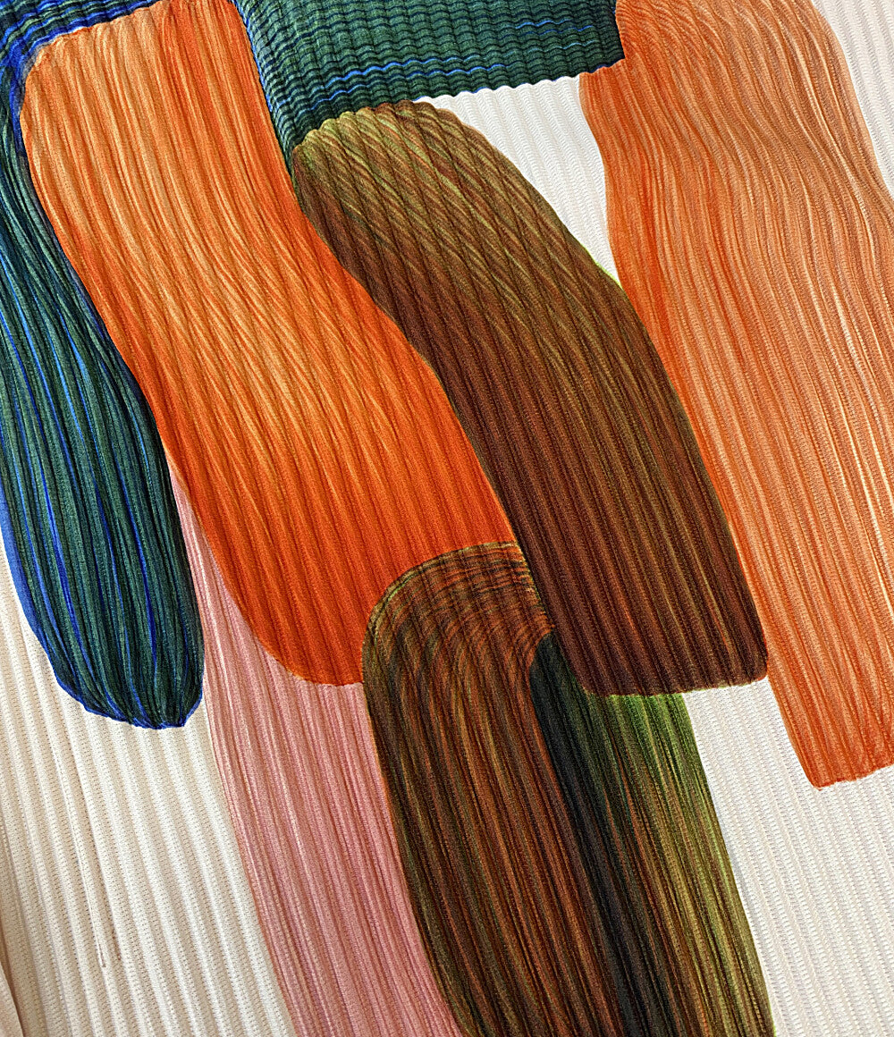 美品 HOMME PLISSE ISSEY MIYAKE 半袖シャツ ronan bouroullec HP43JK903 メンズ SIZE 2 オム プリッセ イッセイミヤケ