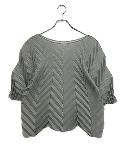 me ISSEY MIYAKE 半袖シャツ プリーツカットソー MI51FJ532 レディース SIZE - ミー イッセイミヤケ