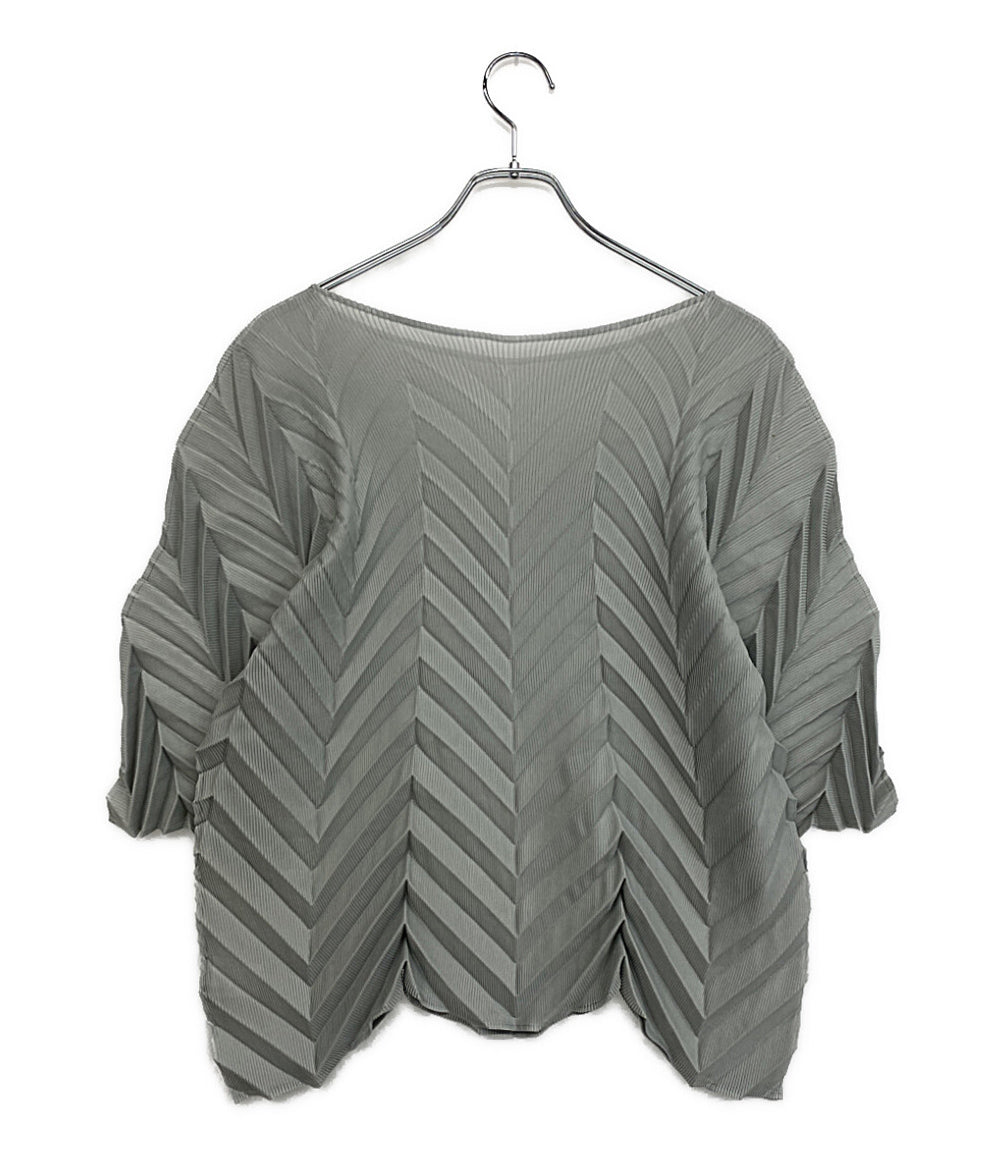 me ISSEY MIYAKE 半袖シャツ プリーツカットソー MI51FJ532 レディース SIZE - ミー イッセイミヤケ