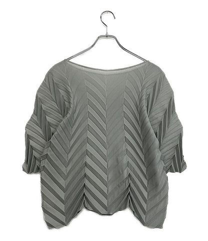 me ISSEY MIYAKE 半袖シャツ プリーツカットソー MI51FJ532 レディース SIZE - ミー イッセイミヤケ